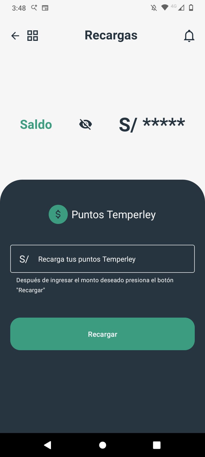 Recarga instantánea